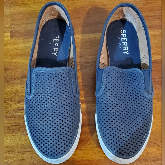Sperry Navy Shoes Size 6.5 - Picture 2 of 3